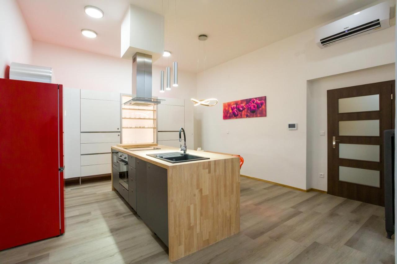 Luxusni Velky Apartman S Terasou V Centru Litomysle Bagian luar foto